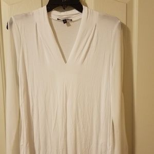 White blouse sheer nwt